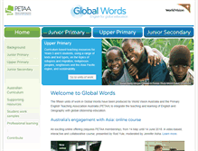 Tablet Screenshot of globalwords.edu.au